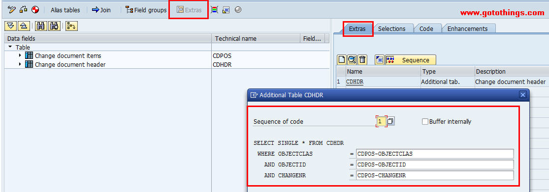 Query To Create Log Changes From Table CDHDR CDPOS